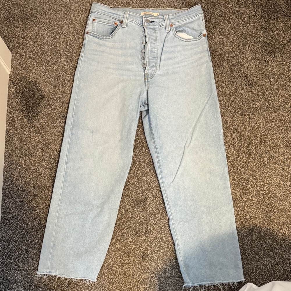 Levi's Ribcage high rise Straight Leg Jeans